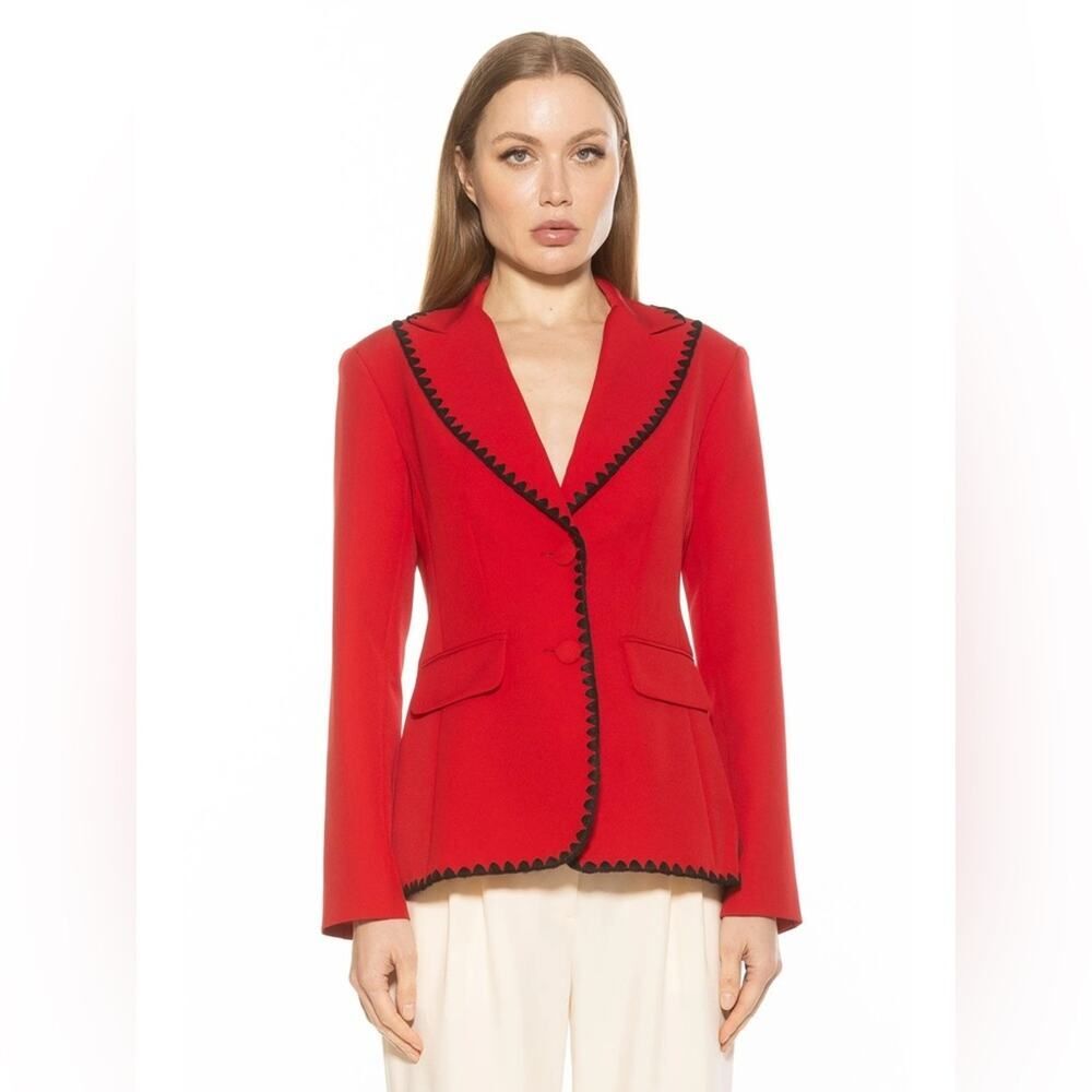 Alexia Admor | Jessilyn Blazer Red